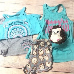 Girls Justice BULK tank pajamas.